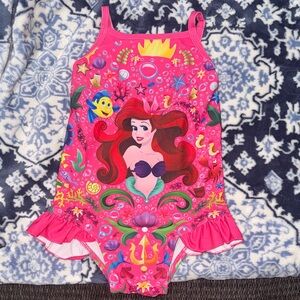 Girls brand new without Tags Disney Pink Ariel Kids Swimwear. Size 6/7 tags off.